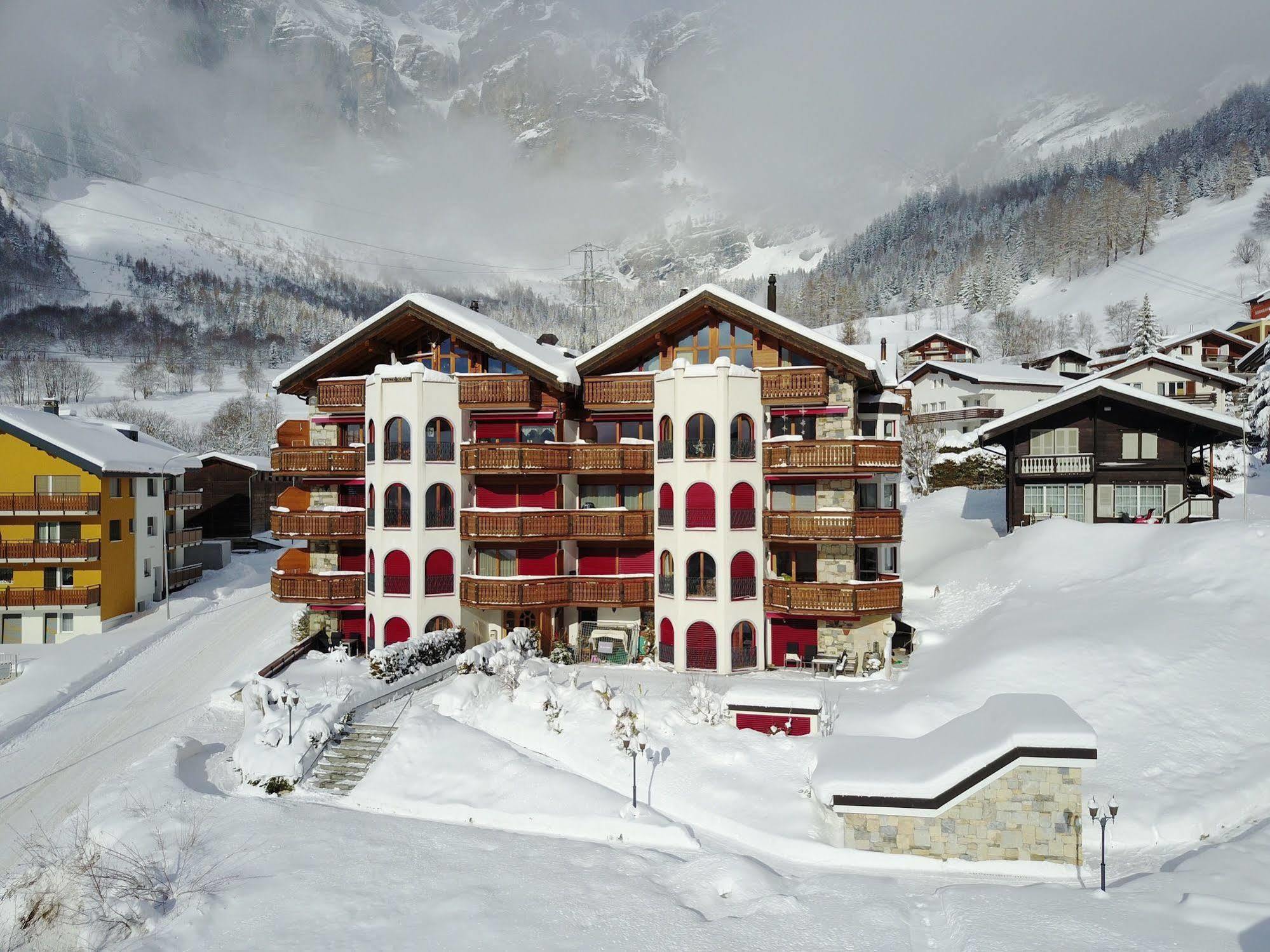 Ferienwohnung Chateau Leukerbad Exterior foto